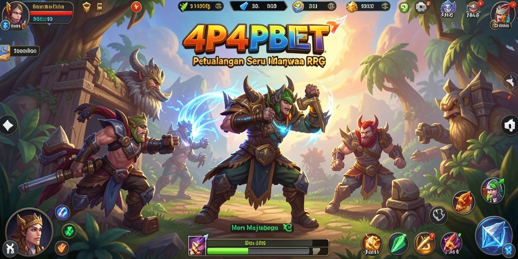 Screenshot menunjukkan aksi gameplay RPG yang mendebarkan di dalam 4P4PBET.