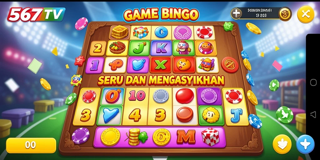 Tampilan gameplay Bingo yang seru dan menarik di 567TV.