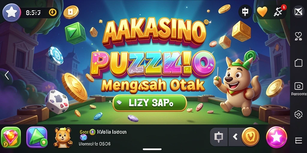 Tampilan gameplay seru dalam AAKASINO yang penuh dengan puzzle.