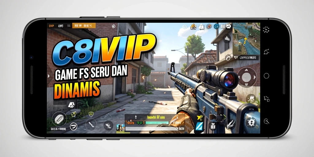 Tangkapan layar C8VIP yang menunjukkan aksi menembak intens.
