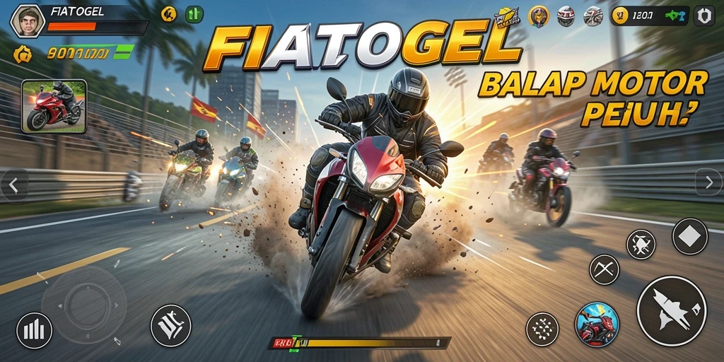 Tampilkan aksi balap motor yang mendebarkan di FIATOGEL.