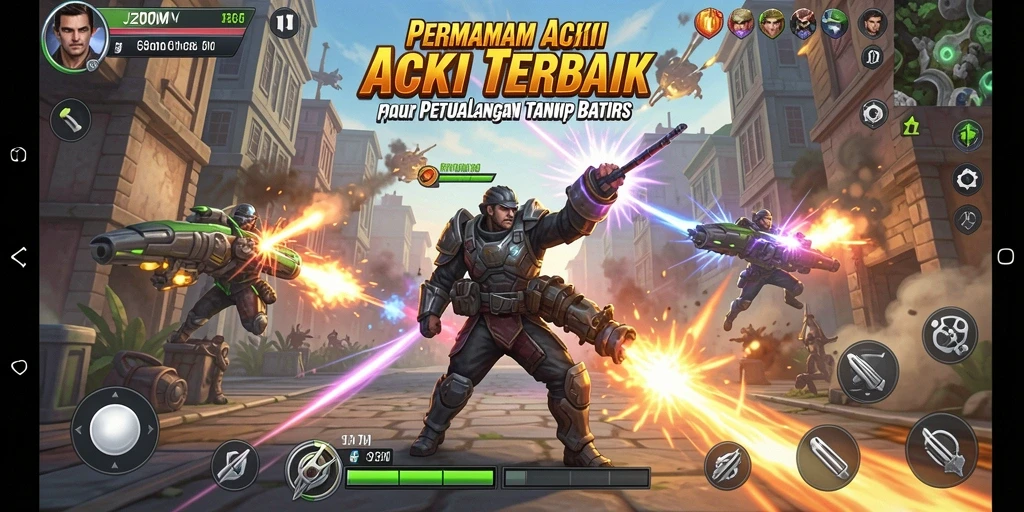 Tangkapan layar utama dari gameplay spektakuler J200M.