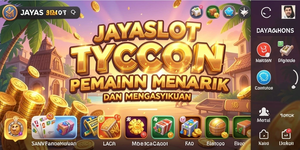 Tampilan gameplay JAYASLOT dengan desain kasino yang menawan.