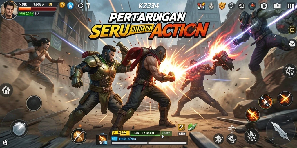 Gameplay K234 yang penuh aksi dan ketegangan.