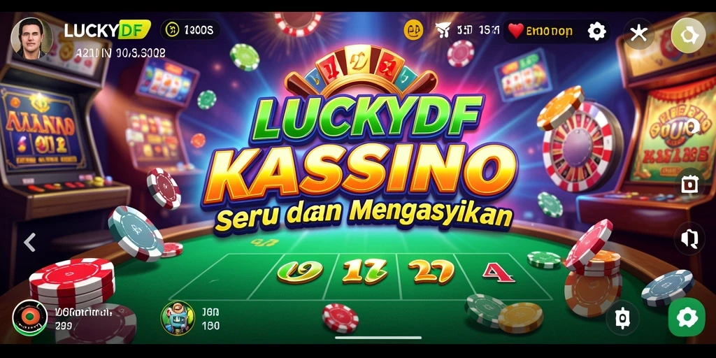 Tampilan antarmuka dan gameplay LUCKYDF yang menakjubkan.