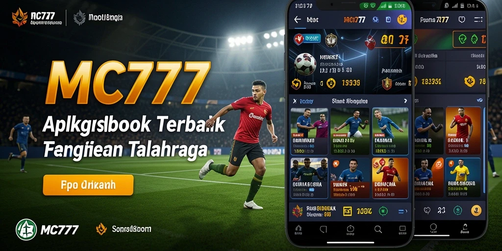 Screenshot MC777 menampilkan tampilan antarmuka taruhan olahraga yang menarik.
