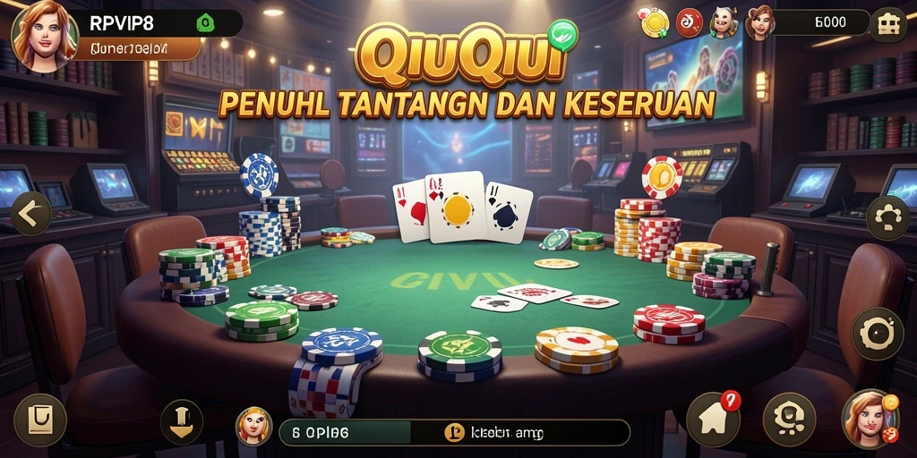 Tangkapan layar gameplay QiuQiu yang menarik dan seru.