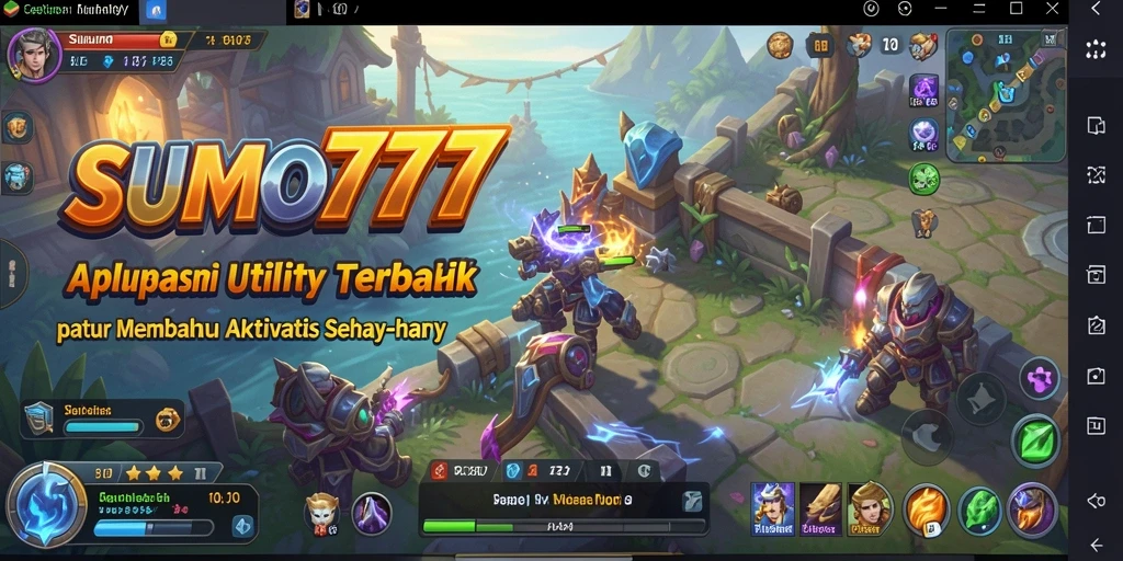 Tampilan antarmuka aplikasi SUMO777 yang ramah pengguna.