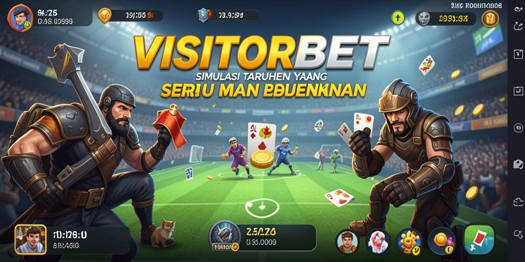Tampilan menarik gameplay Simulation dalam VISITORBET.