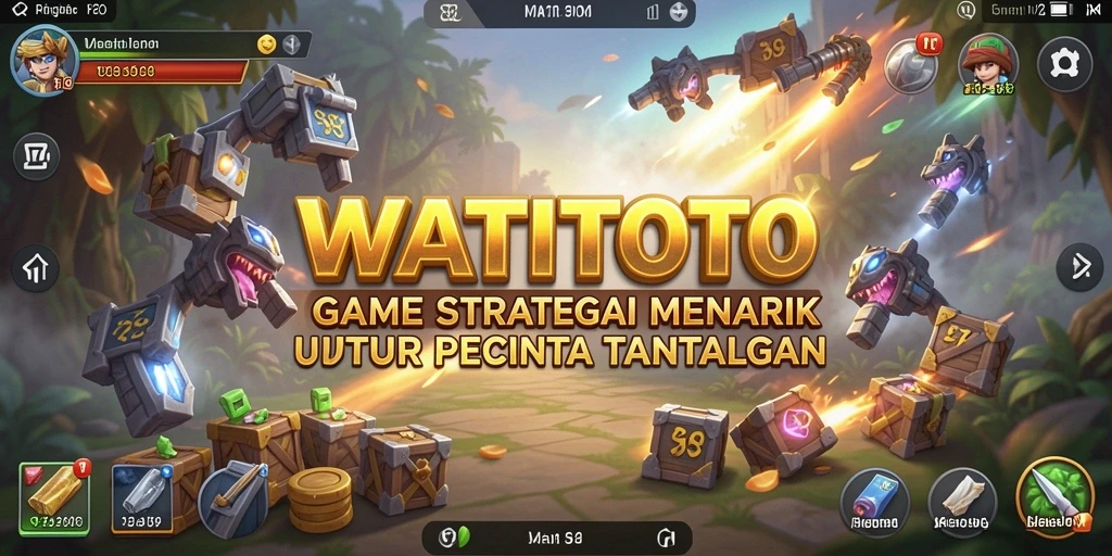 Tampilan gameplay yang seru dan strategis dalam WATITOTO.